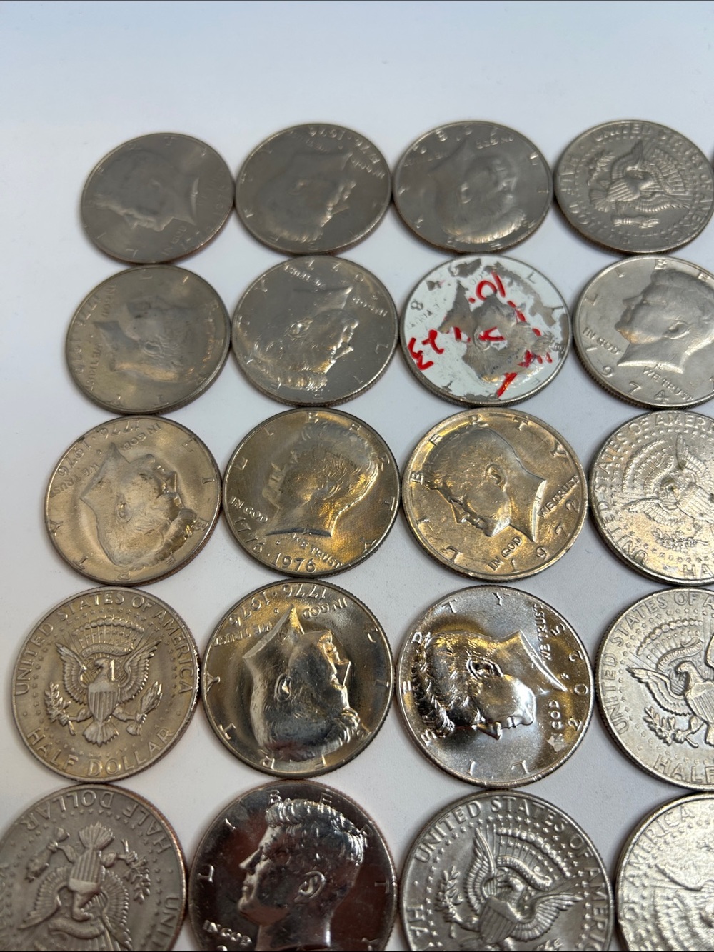 Large Estate Sale Kennedy Half Dollars Coin Lot Face Value $35 Coin Collection - Picture 5 of 7